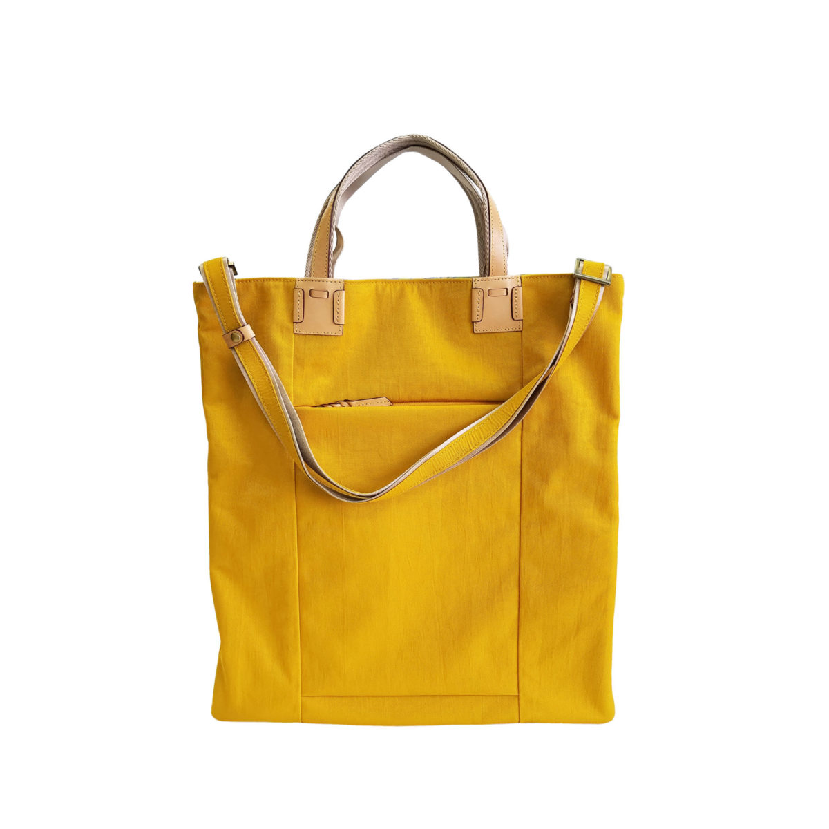 Wrinkle 3face Tote YELLOW