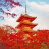 清水寺と紅葉