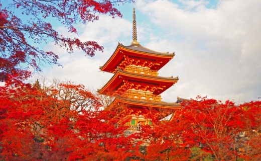 清水寺と紅葉