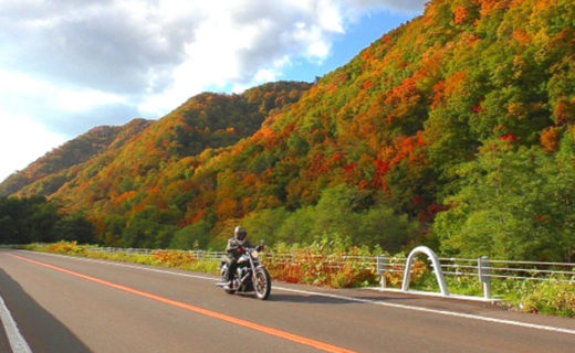 享受騎摩托車為樂趣的京都之秋