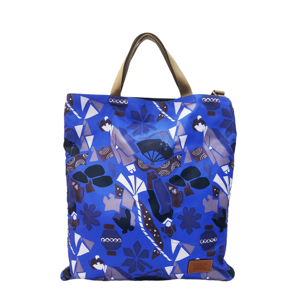 maikopuzzle 3face tote blue
