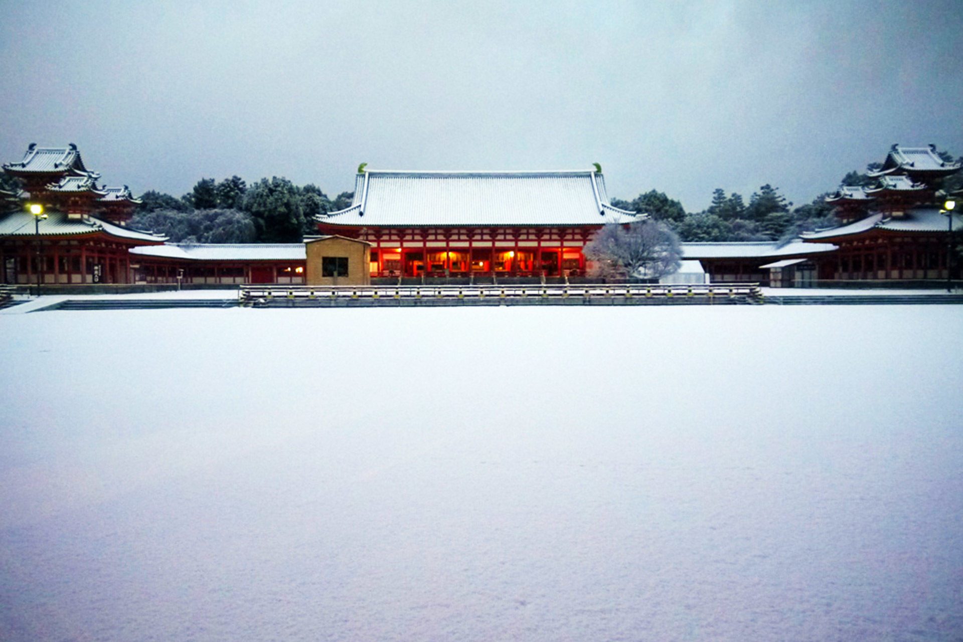 平安神宮の雪景色