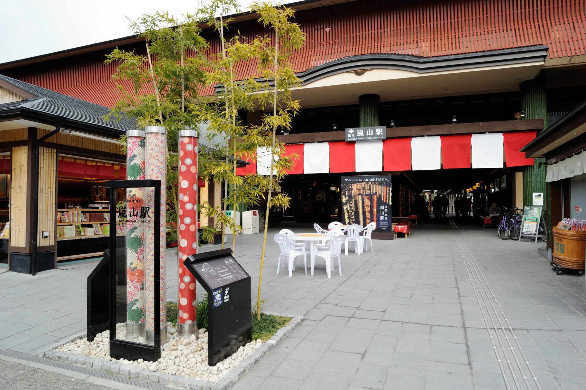 在嵐電嵐山站直通的便利景點享受美食和購物！
