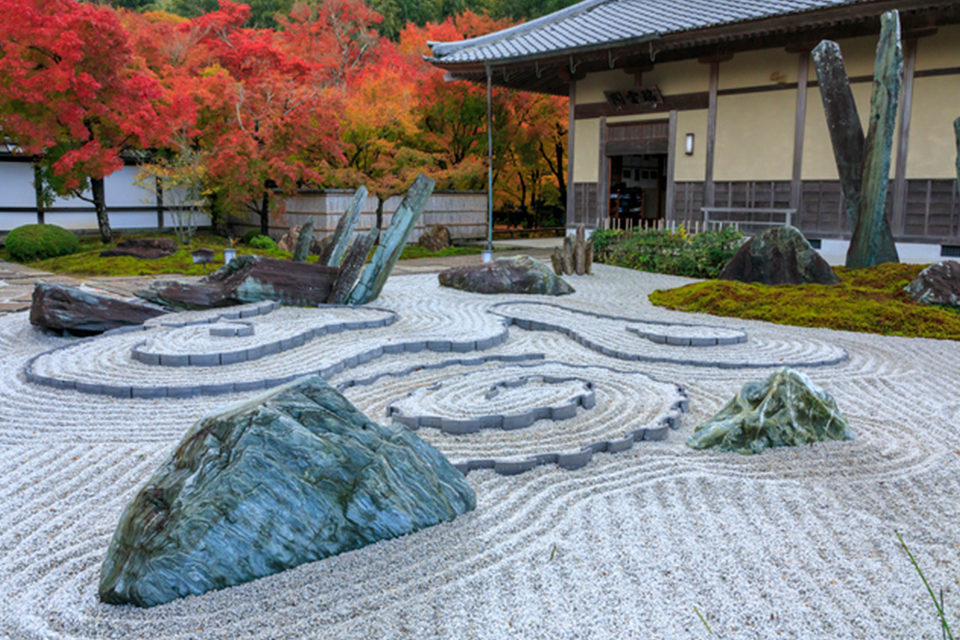 只有在詩仙堂才能看到的京都特色庭園的景色是